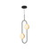 Tagliato 2 Head Matte Black/Brushed Gold LED Pendant (7713|PD302002MBBG)