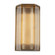 Sabre 16-in Ribbed Glass/Vintage Brass Damp-Rated Dimmable LED Wall/Vanity Light (7713|WV339216VBCR)