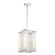 Sabre 11-in Polished Nickel/Ribbed Glass LED Pendant (7713|PD339415PNCR)