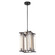 Sabre 11-in Ribbed Glass/Urban Bronze Dimmable LED Pendant (7713|PD339415UBCR)