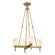 Lucian 22-in Alabaster 4 Lights Socket Pendant with Vintage Brass Finish (7713|PD338422VBAR)