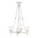 Lucian 22-in Clear Crystal/Polished Nickel 4 Lights Socket Pendant (7713|PD338422PNCC)