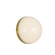 Globo 7-in Brushed Gold Damp-Rated Dimmable LED Wall/Vanity Light (7713|WV301001BG)
