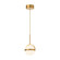 Globo 7-in Brushed Gold Dimmable LED Pendant (7713|PD301001BG)