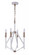 The Reserve 4 Light Chandelier in Matte White/Satin Brass (20|55534-MWWSB)
