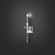Amadeus 1 Light 120V Wall Sconce in Antique Silver with Optic Haze Quartz (168|S9319-48OH)