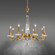 Amadeus 8 Light 120V Chandelier in Heirloom Gold with Optic Haze Quartz (168|S9334-22OH)