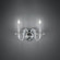 Habsburg 2 Light 120V Wall Sconce in Polished Chrome with Clear Optic Crystal (168|S9215-702O)