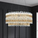 Tahitian 25in LED 3000K/3500K/4000K 120V-277V Pendant in Heirloom Gold with Clear Optic Crystal (168|S8124-22O)