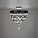 Bali 16in LED 120V-277V Semi-Flush Mount in Black with Clear Optic Crystal (168|S2817-51O)