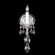Sterling 1 Light 120V Wall Sconce in Polished Silver with Clear Heritage Handcut Crystal (168|2990-40H)