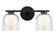 Derbishone Black Wall Sconce (3605|W60702BKCL)