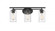 Ice - 3 Light - 22 inch - Matte Black - Bath Vanity Light (3442|353-3W-BK-CL)