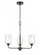 Fairbank - 3 Light - 22 inch - Matte Black - Chain Hung - Pendant (3442|342-3CR-BK-CLW)