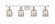Bell - 4 Light - 36 inch - White Polished Chrome - Bath Vanity Light (3442|916-4W-WPC-G58)