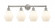 Cindyrella - 4 Light - 33 inch - Brushed Satin Nickel - Bath Vanity Light (3442|616-4W-SN-G651-6)