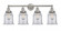 Canton - 4 Light - 33 inch - Brushed Satin Nickel - Bath Vanity Light (3442|616-4W-SN-G182)