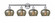 Fenton - 4 Light - 34 inch - Polished Chrome - Bath Vanity Light (3442|616-4W-PC-G96)