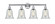Hanover - 4 Light - 33 inch - Polished Chrome - Bath Vanity Light (3442|616-4W-PC-G2812)