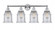Canton - 4 Light - 33 inch - Polished Chrome - Bath Vanity Light (3442|616-4W-PC-G184)