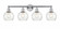 Athens - 4 Light - 33 inch - Polished Chrome - Bath Vanity Light (3442|616-4W-PC-G124-6)