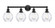 Waverly - 4 Light - 33 inch - Matte Black - Bath Vanity Light (3442|616-4W-BK-G362)