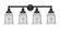 Canton - 4 Light - 33 inch - Matte Black - Bath Vanity Light (3442|616-4W-BK-G184)