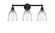 Brookfield - 3 Light - 24 inch - Matte Black - Bath Vanity Light (3442|616-3W-BK-G442)