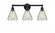 Conesus - 3 Light - 24 inch - Matte Black - Bath Vanity Light (3442|616-3W-BK-G275)