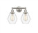 Cindyrella - 2 Light - 15 inch - Brushed Satin Nickel - Bath Vanity Light (3442|616-2W-SN-G652-6)