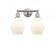 Cindyrella - 2 Light - 15 inch - Brushed Satin Nickel - Bath Vanity Light (3442|616-2W-SN-G651-6)
