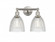 Castile - 2 Light - 15 inch - Brushed Satin Nickel - Bath Vanity Light (3442|616-2W-SN-G382)