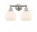 Athens - 2 Light - 15 inch - Brushed Satin Nickel - Bath Vanity Light (3442|616-2W-SN-G121-6)