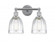 Brookfield - 2 Light - 15 inch - Polished Chrome - Bath Vanity Light (3442|616-2W-PC-G442)