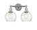 Athens - 2 Light - 15 inch - Polished Chrome - Bath Vanity Light (3442|616-2W-PC-G124-6)