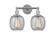 Belfast - 2 Light - 15 inch - Polished Chrome - Bath Vanity Light (3442|616-2W-PC-G104)