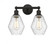Cindyrella - 2 Light - 15 inch - Oil Rubbed Bronze - Bath Vanity Light (3442|616-2W-OB-G654-6)