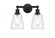 Ellery - 2 Light - 14 inch - Oil Rubbed Bronze - Bath Vanity Light (3442|616-2W-OB-G392)
