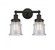 Canton - 2 Light - 14 inch - Oil Rubbed Bronze - Bath Vanity Light (3442|616-2W-OB-G184S)
