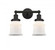 Canton - 2 Light - 14 inch - Oil Rubbed Bronze - Bath Vanity Light (3442|616-2W-OB-G181S)