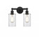 Clymer - 2 Light - 13 inch - Matte Black - Bath Vanity Light (3442|616-2W-BK-G802)