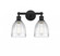Brookfield - 2 Light - 15 inch - Matte Black - Bath Vanity Light (3442|616-2W-BK-G442)