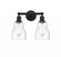 Ellery - 2 Light - 14 inch - Matte Black - Bath Vanity Light (3442|616-2W-BK-G394)