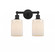 Hadley - 2 Light - 14 inch - Matte Black - Bath Vanity Light (3442|616-2W-BK-G341)