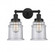 Canton - 2 Light - 15 inch - Matte Black - Bath Vanity Light (3442|616-2W-BK-G184)