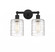 Cobbleskill - 2 Light - 14 inch - Matte Black - Bath Vanity Light (3442|616-2W-BK-G1113)