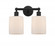 Cobbleskill - 2 Light - 14 inch - Matte Black - Bath Vanity Light (3442|616-2W-BK-G111)
