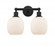 Belfast - 2 Light - 15 inch - Matte Black - Bath Vanity Light (3442|616-2W-BK-G101)