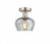 Fenton - 1 Light - 7 inch - Brushed Satin Nickel - Semi-Flush Mount (3442|616-1F-SN-G92)