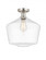 Cindyrella - 1 Light - 12 inch - Brushed Satin Nickel - Semi-Flush Mount (3442|616-1F-SN-G652-12)